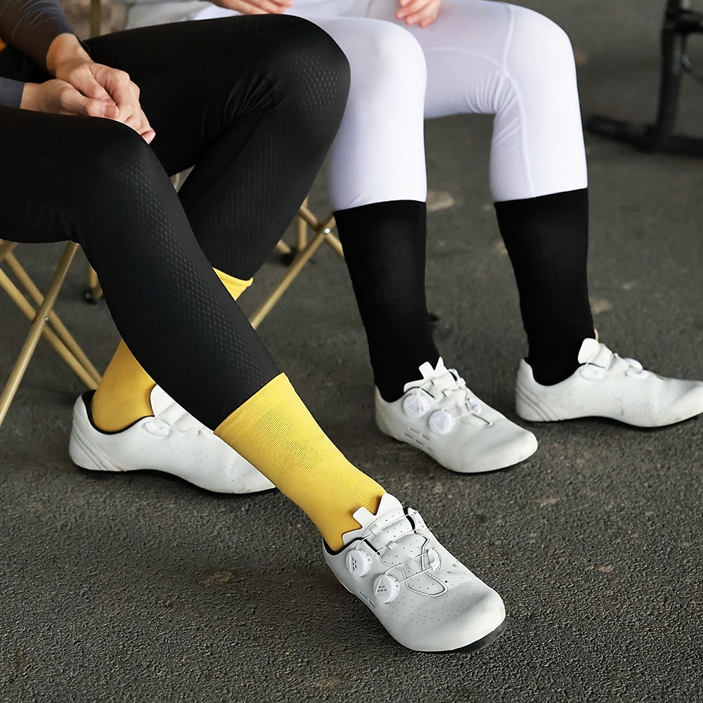 Calcetines deportivos reflectantes para ciclismo Wosawe, calcetines deportivos de ciclismo de carretera hasta la mitad de la pantorrilla, modelos para hombres y mujeres, calcetines de ciclismo de ocio 2025 - $15.49 –P5
