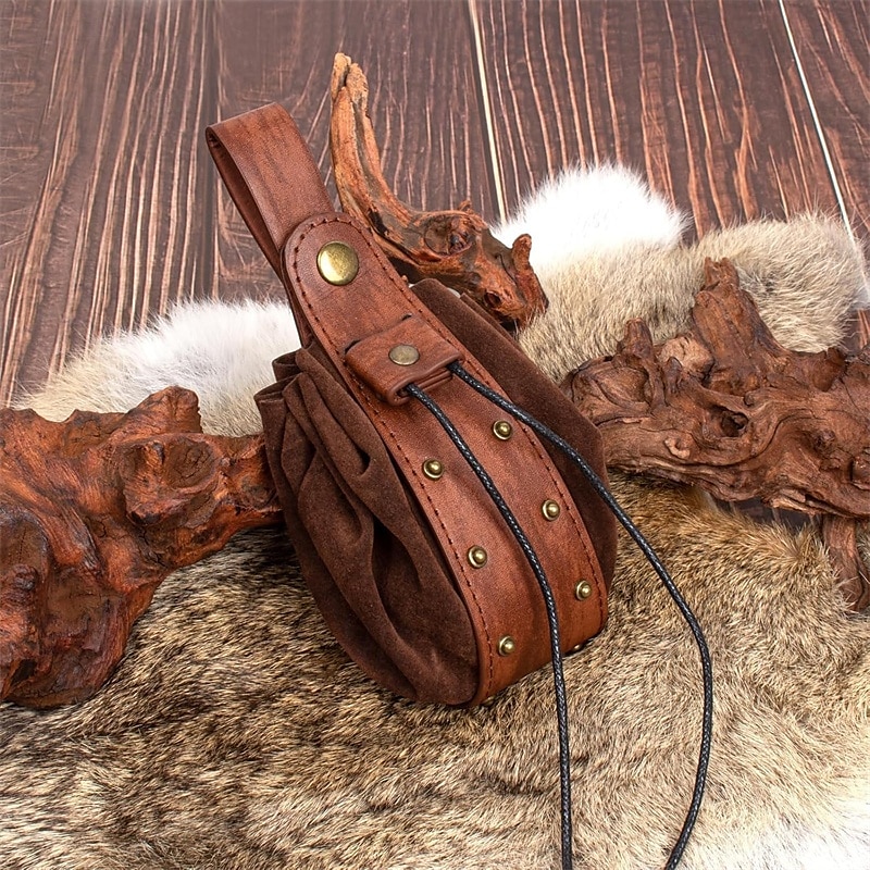 Medieval Renaissance Waist Belt Men's Women's Celtic Viking Fantasy Halloween Carnival Performance LARP Adults' Belt Sscabbard Magic Bottle 2025 - $37.99 –P11