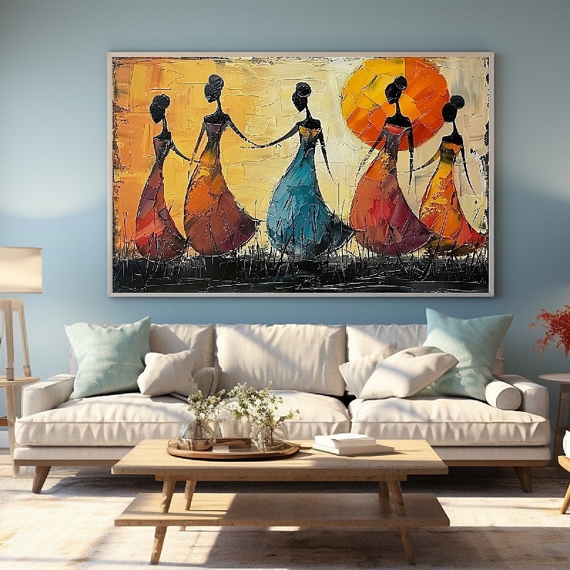 balletdansers olieverfschilderij handgeschilderd canvas kunst sierlijke metgezellen abstract schilderij van twee vrienden moderne inrichting handgemaakte minimalistische kunstwerk olieverfschilderij 2025 - $75.99 –P6