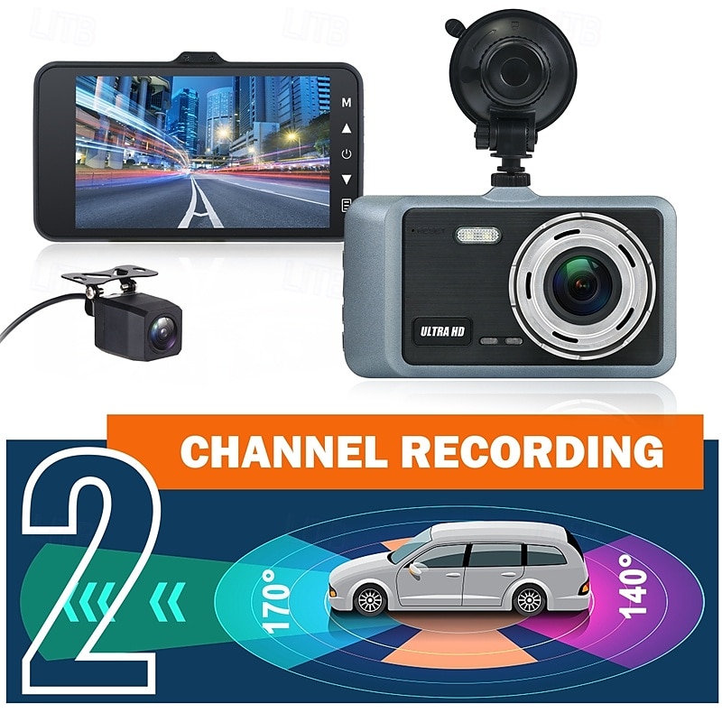2025年 X9 1440P 新デザイン / HD / リアカメラ付き 車のDVR １７０度 広角の 4 インチ IPS ダッシュカム ととも​​に WIFI / ナイトビジョン / G-Sensor 4 赤外線LED カーレコーダー  コレクション – $96.99 –P6