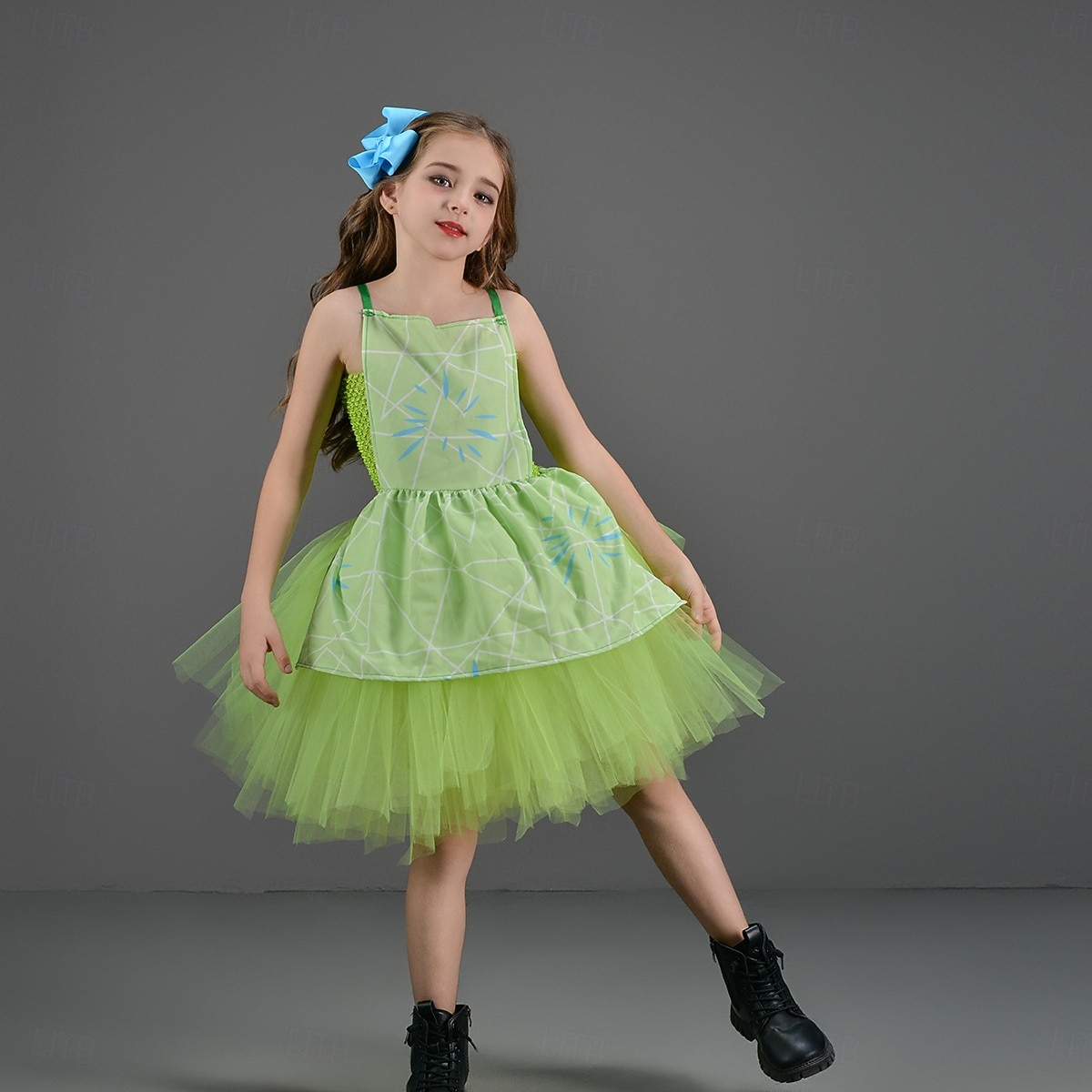 Inside Out 2 Principessa Disgusto GIOIA Abiti Costume Tutu Cosplay Cosplay di film for Ragazze Bambini Giornata universale dell'infanzia Mascherata Festa / Sera del 2025 a $31.99 –P12