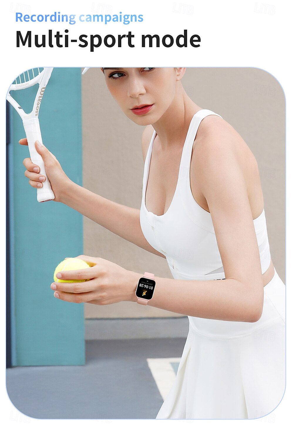 iMosi HD15 Smart Watch 1.75 inch Smartwatch Fitness Running Watch Bluetooth Pedometer Call Reminder Activity Tracker Compatible with Android iOS Women Men Hands-Free Calls Waterproof Media Control 2025 - $37.99 –P9