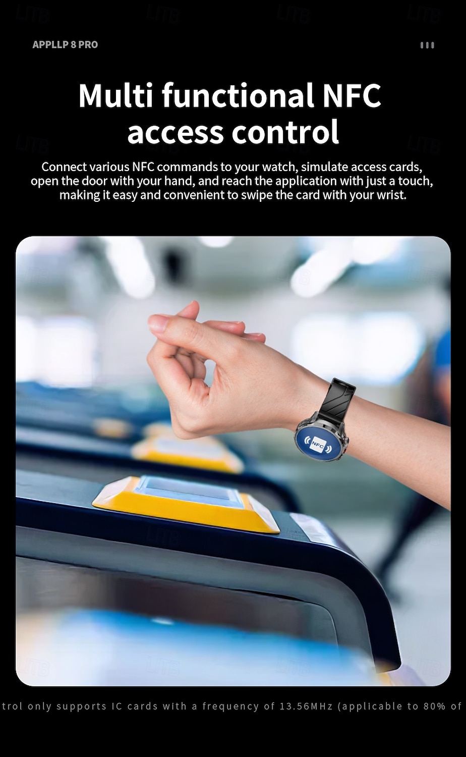 LOKMAT APPLLP 8 PRO Умные часы 1.85 дюймовый Смарт-часы-телефон 3G 4G Bluetooth Педометр Напоминание о звонке Датчик для отслеживания сна Совместим с Ноль Женский Мужчины GPS 2025 - $132.99 –P12