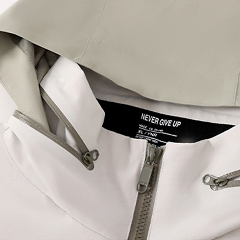 Homens Jaqueta Softshell Jaqueta de Trilha Ao ar livre Bloco de cor Prova-de-Água A Prova de Vento Respirável Jaqueta leve Jaqueta corta-vento Viajar Preto Branco Azul Laranja Verde de 2025 por $44.79 –P14