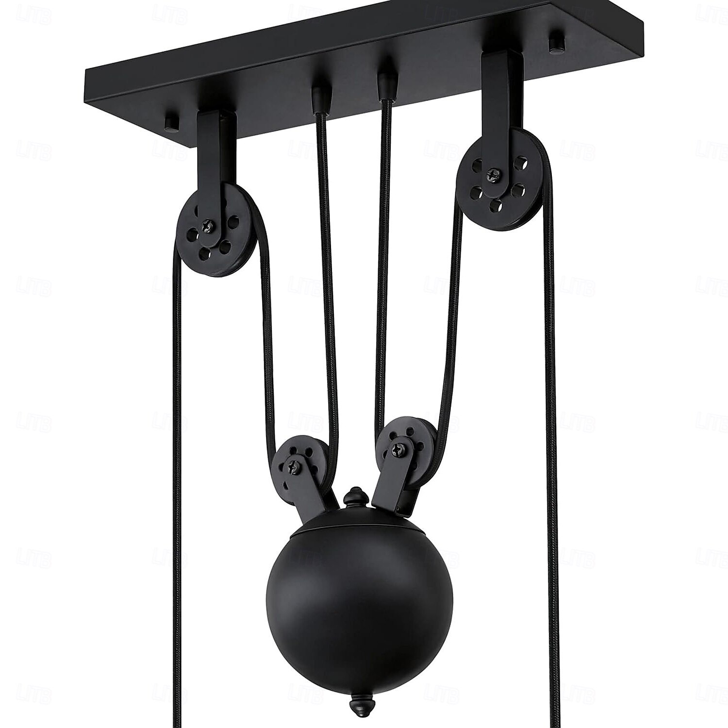 Pendant Light 1/2/3 Light Pulley Indoor Island Light Adjustable Industrial Vintage Rustic Chandelier for Game Room 7ft/8ft/9ft Tables, Vintage Kitchen Light for Man Cave, Kitchen, Dinning Room, Bar 2025 - $148.99 –P6