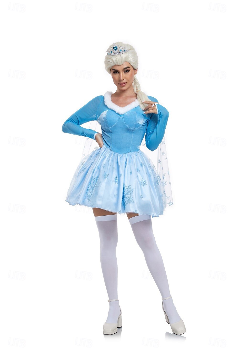 Frozen Satu Prinsessa Elsa Mekot Asu Seksikäs puku Pukeutua Elokuva-cosplay for Naisten Aikuiset Naamiaiset Tyttöjen polttarit 2025 - $48.99 –P1