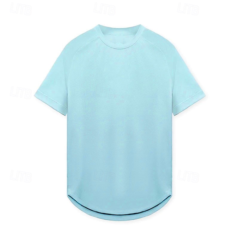 Муж. Футболка для бега Спортивная рубашка С короткими рукавами Футболка Футболка Повседневные Одежда для спорта и отдыха Однотонный Быстровысыхающий Мягкий Дышащий 2026 - $16.49 –P2