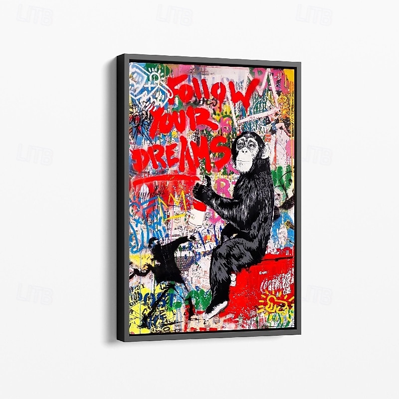 2026年 100% 大型の手描きのグラフィティアート ポップアート 絵画 壁