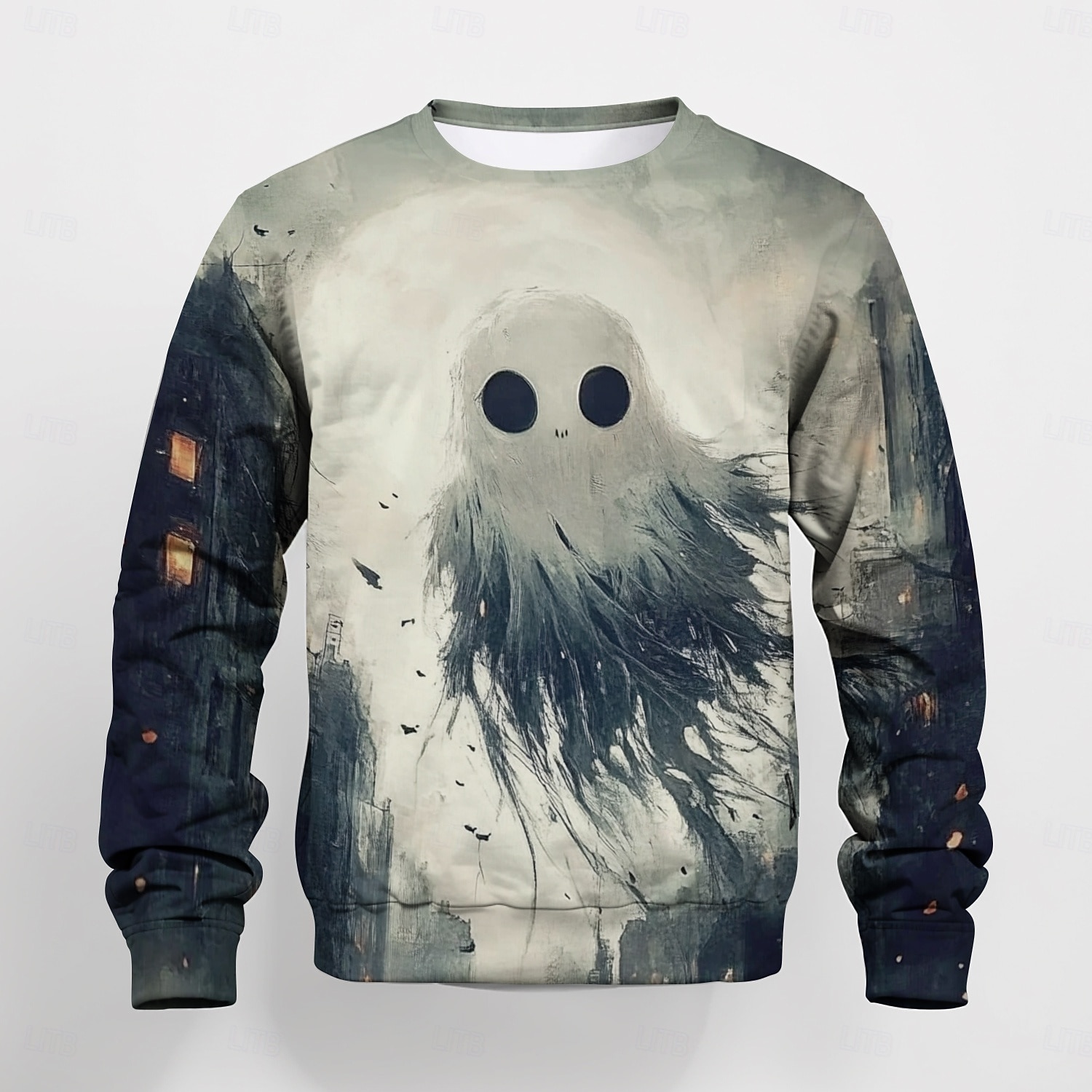 Halloween Pojkar 3D Grafisk Dödskalle Tröja Långärmad Vår Höst Mode Grundläggande Polyester Barn 4-12 år Rund hals Utomhus Ledigt Dagligen Normal 2025 - $16.49 –P2