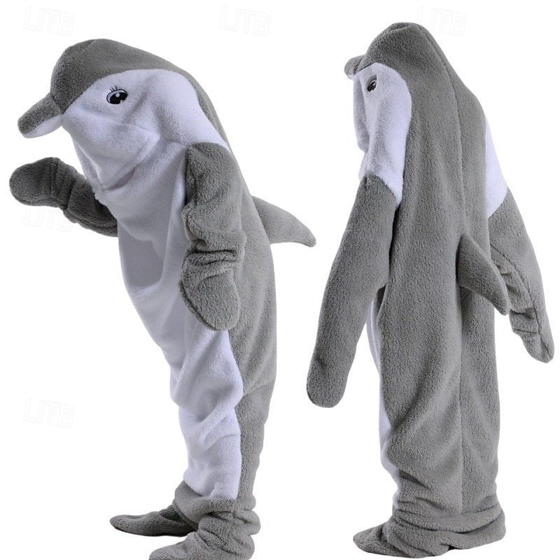 párok delfin halloween csoport családi jelmezek hálózsák gyerek felnőtt unisex vicces jelmez buli otthoni viselet halloween karnevál egyszerű halloween jelmezek 2025 - kr.288 –P6