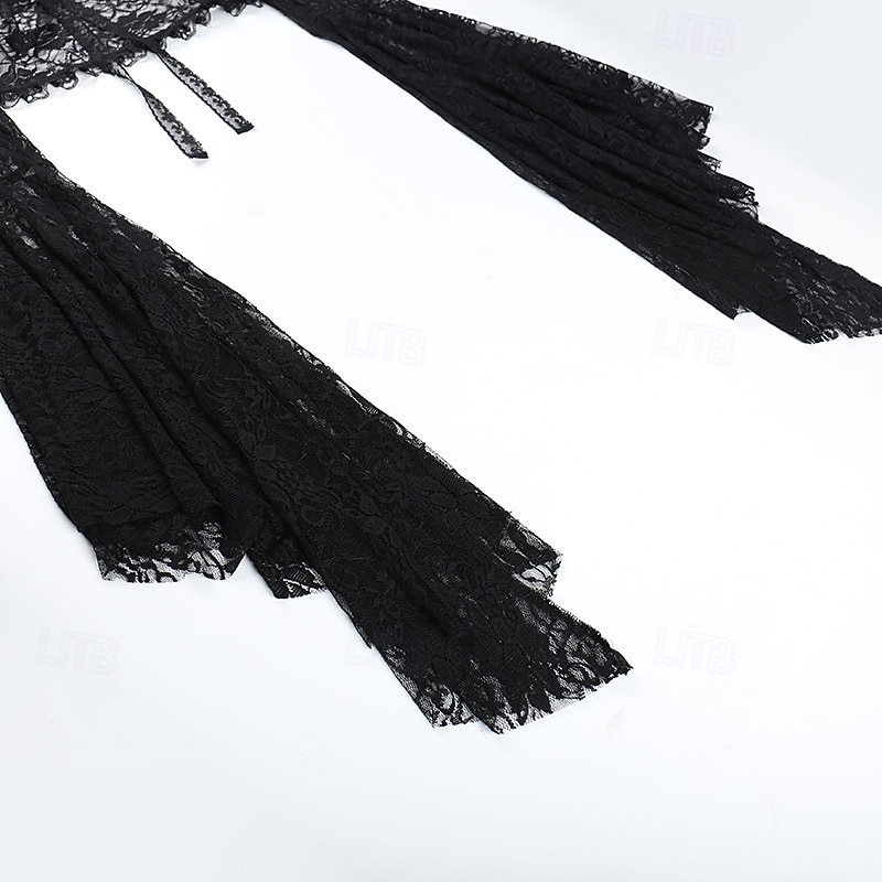 Retrò Vintage Gothic Lolita Mascherata Scialli Ragazza gotica Pizzo Costume Per donna Fantasia Stile Steampunk Mascherata Festa / Sera Adulti Scialle del 2026 a $28.99 –P13