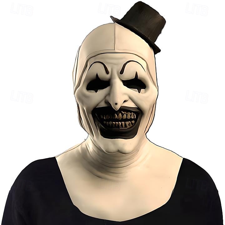 masque d'halloween effrayant, masque de clown d'horreur réaliste et terrifiant, costumes effrayants, coiffe complète en latex drôle d'horreur, masque d'horreur drôle pour fête masquée d'halloween de 2025 ? $26.99 –P6