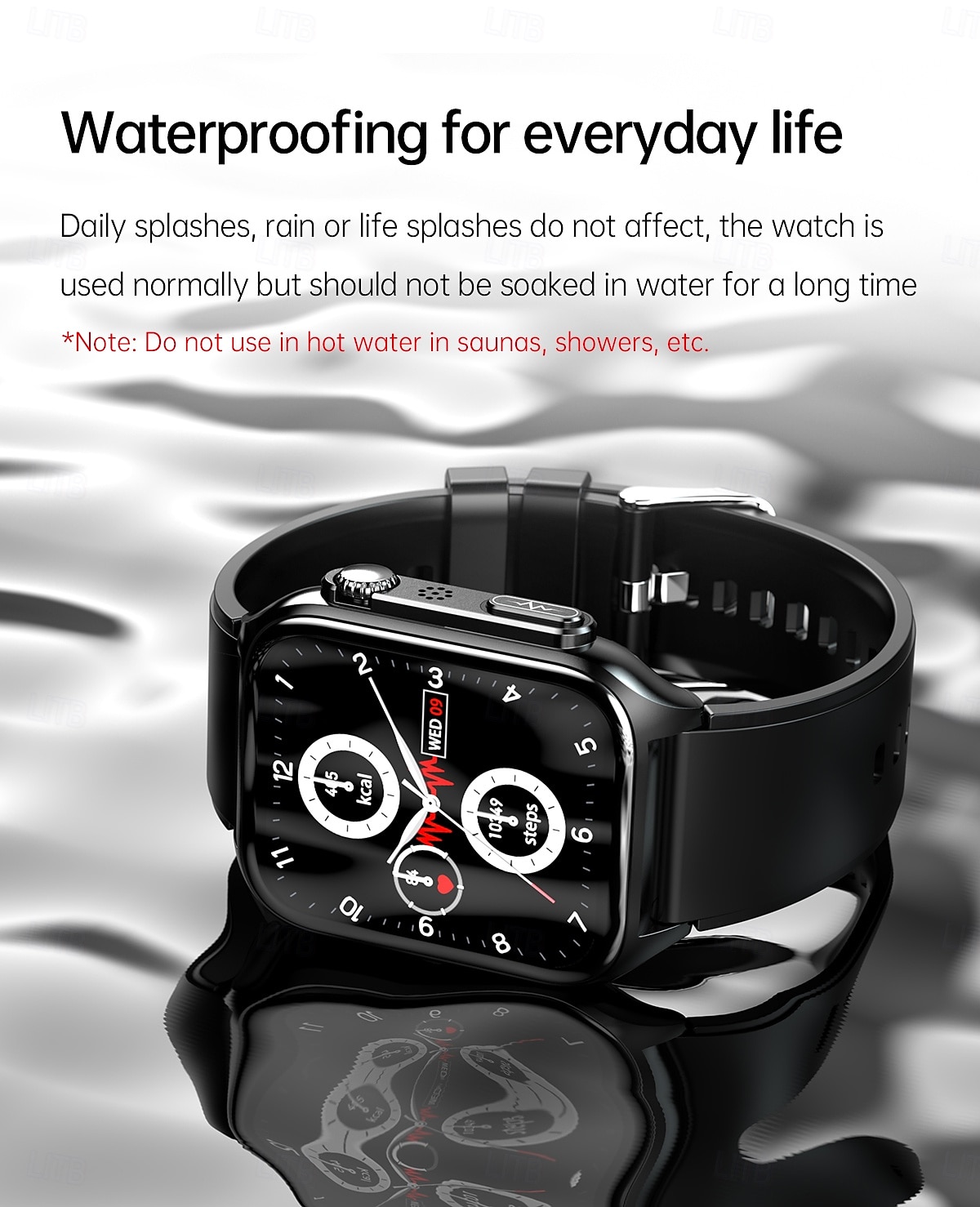 TK12 Smart Watch 1.96 inch Smartwatch Fitness Running Watch Bluetooth ECG+PPG Pedometer Call Reminder Compatible with Smartphone Women Men Long Standby Hands-Free Calls Waterproof IP 67 46mm Watch 2025 - $69.99 –P16