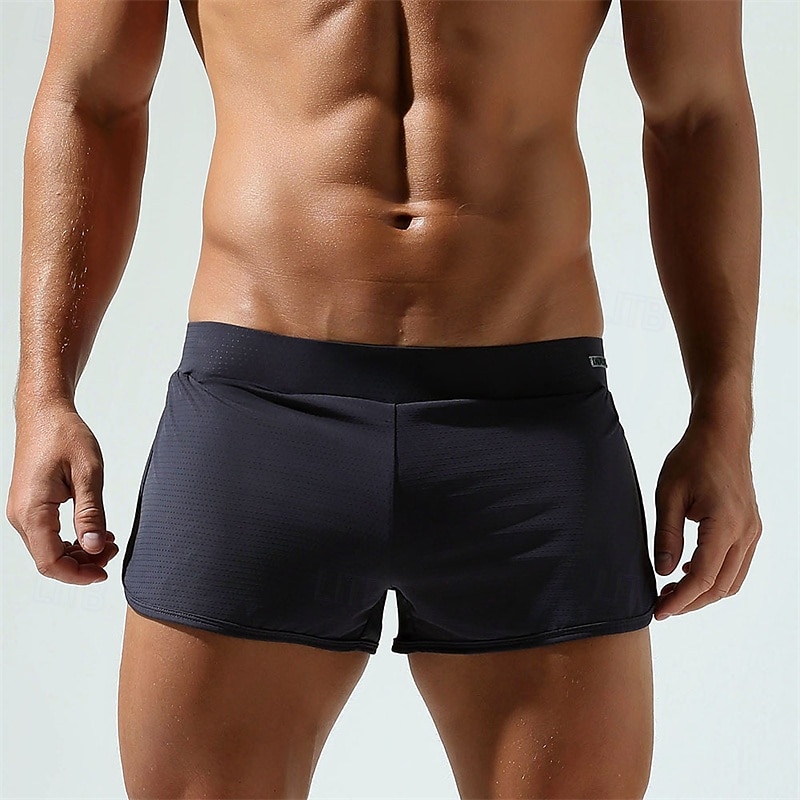 Herren 1 pc Unterwäsche Boxer Boxer-Shorts Nylon Atmungsaktiv Weich Komfortabel Glatt Mittlere Hüfthöhe Weiß Rosa 2025 - $12.99 –P3