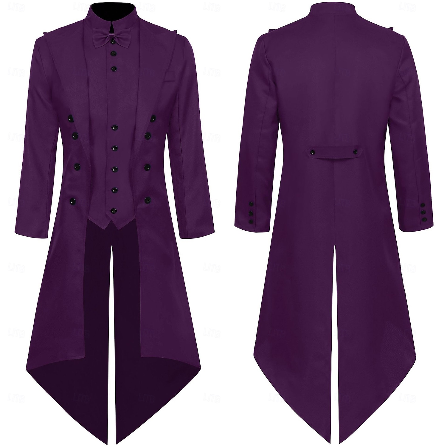 Βιντάζ Πανκ  Γοθικό Παλτό του 18ου αιώνα Κοστούμι Cosplay Τάι Βαμπίρ Ευγενής Ραμμένη Ανδρικά Εβενέζερ Σκρούτζ Έλφ Στεampunk Χριστούγεννα Χάλοουιν Καρναβαλική Μασκαράτα Ρεν Φαίρ LARP Ανδρικό Τάι 2026 - $35.99 –P3