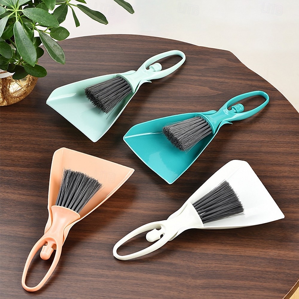 mini balai &Ensemble pelle à poussière – brosse de nettoyage de bureau pour clavier, tiroirs, coins &petits espaces, outil de nettoyage ménager de 2025 ? $6.49 –P3