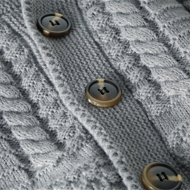 Herren Strickjacke Kurzer Pullover Strickpullover Gerippt Stricken Standard Knopf hoch Tasche Glatt Schalrevers Modisch Klassisch Freizeitskleidung Verabredung Bekleidung Herbst Winter Schwarz 2026 - $46.99 –P10