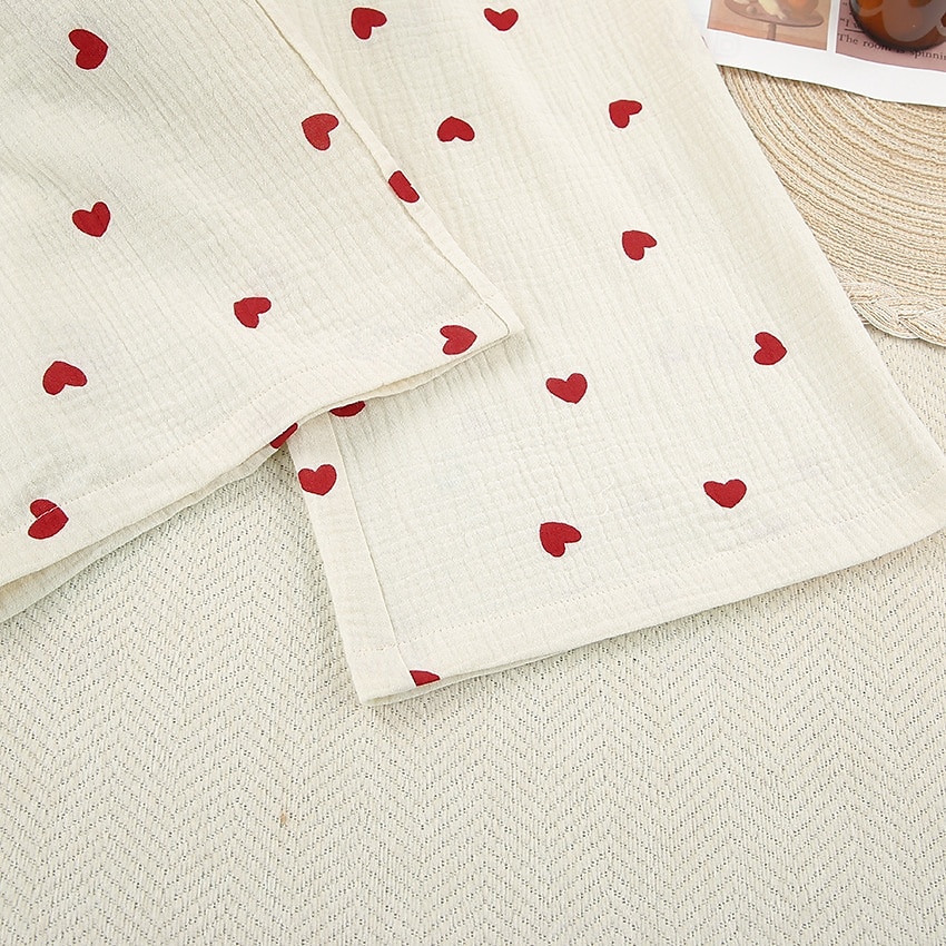 camicie stampate da donna&amp;abiti da notte - cotone grafico casa abiti del 2025 a $41.99 –P9