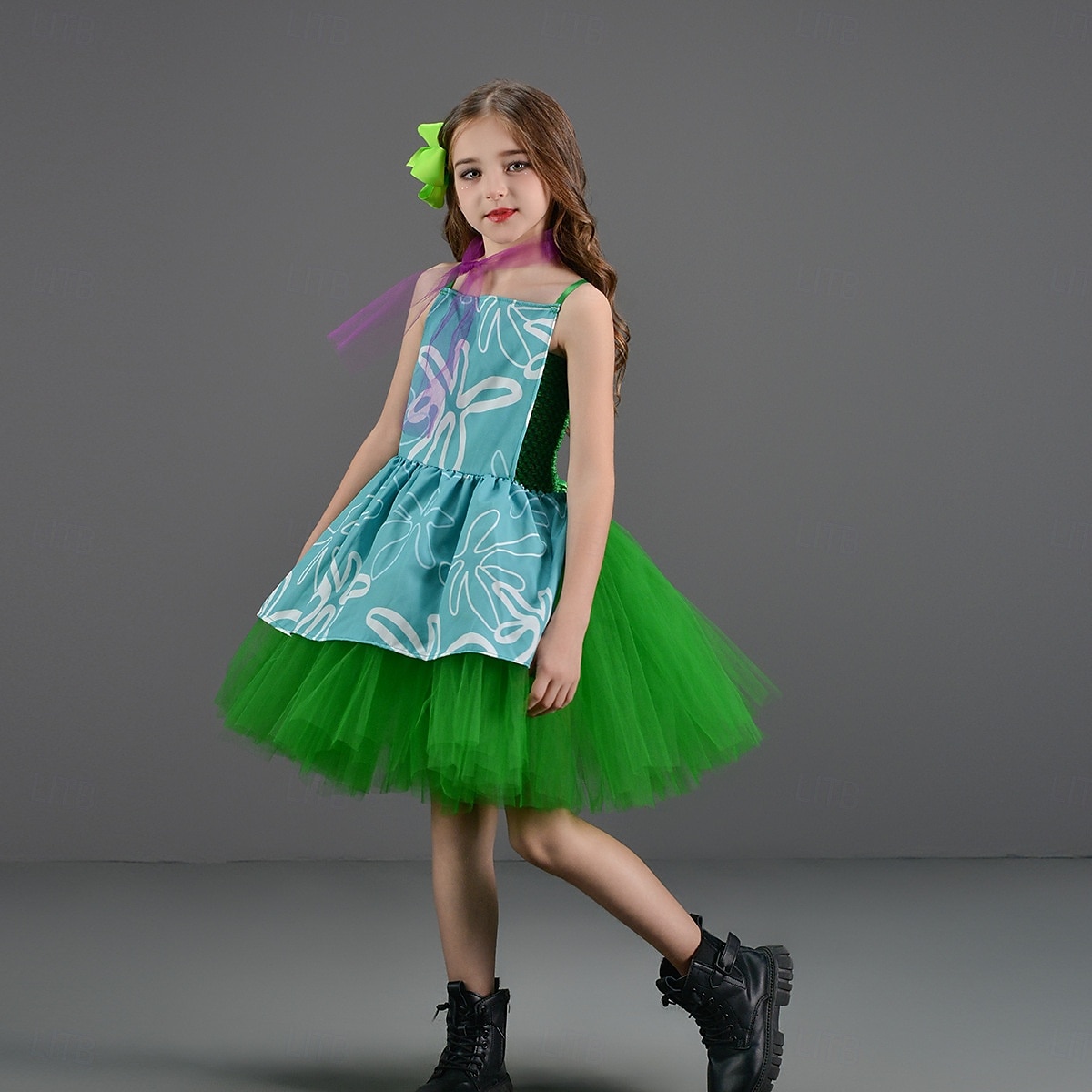 Inside Out 2 Principessa Disgusto GIOIA Abiti Costume Tutu Cosplay Cosplay di film for Ragazze Bambini Giornata universale dell'infanzia Mascherata Festa / Sera del 2025 a $31.99 –P6