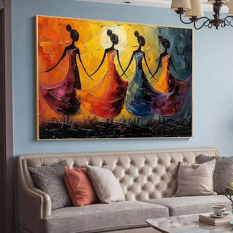 balletdansers olieverfschilderij handgeschilderd canvas kunst sierlijke metgezellen abstract schilderij van twee vrienden moderne inrichting handgemaakte minimalistische kunstwerk olieverfschilderij 2025 - $75.99 –P3