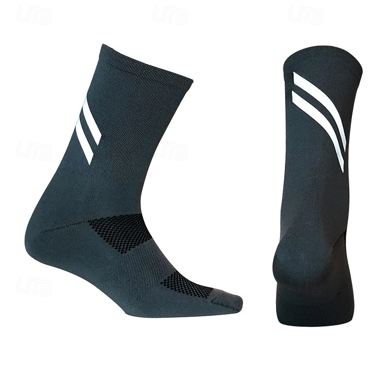 Homens Meias Meias de compressão Meias de bicicleta Meias Esportivas Acampar e Caminhar Exercicio Exterior Ciclismo / Moto Moto / Ciclismo Anti-Escorregar Manter Quente Anti-Derrapagem 1 par Inverno de 2025 por $7.99 –P1