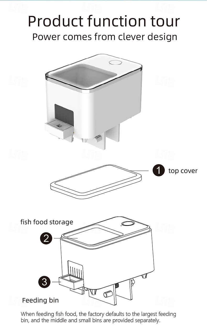 WiFi Remote Automatic Feeding Intelligent Timing Automatic Feeder Aquarium Goldfish Feeder 2025 - $37.99 –P9