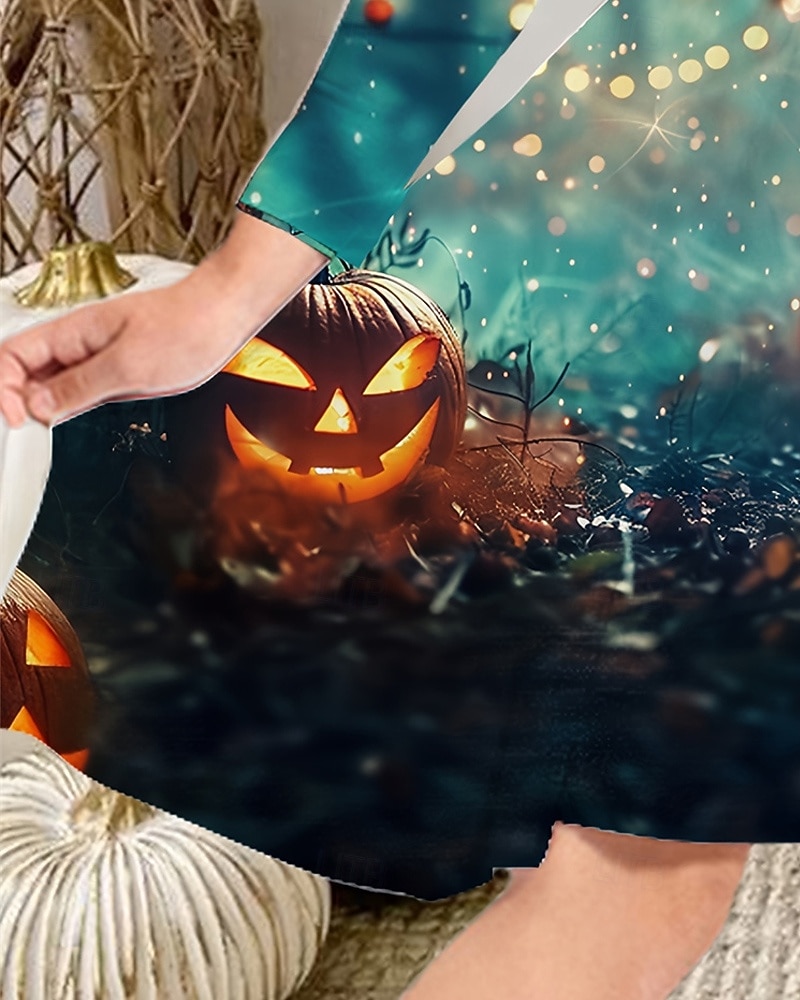 Dziewczyny ' 3D Graficzny Dynia Sukienka Długi rękaw Wiosna Jesień Codzienny Święto Urlop Księżniczka Piękny Słodkie Dzieci 4-12 lat Codzienne sukienki Sukienka A line Do kolan Poliester Regularny 2025 - $17.49 –P5