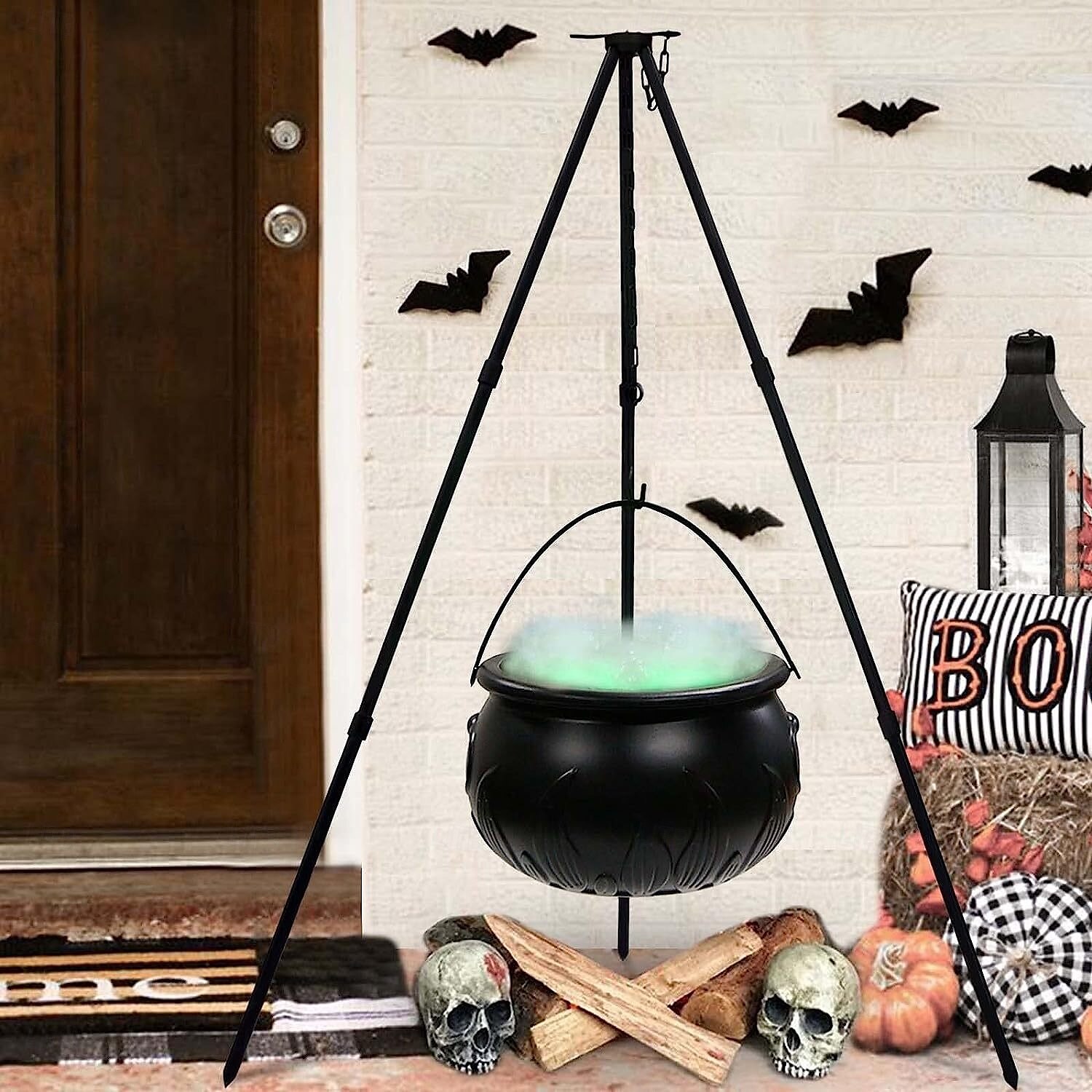 halloween dekorace čarodějnické světlo pro vnitřní a venkovní verandu na nádvoří, rekvizity pro atmosféru halloweenských festivalů 2025 - $33.99 –P6