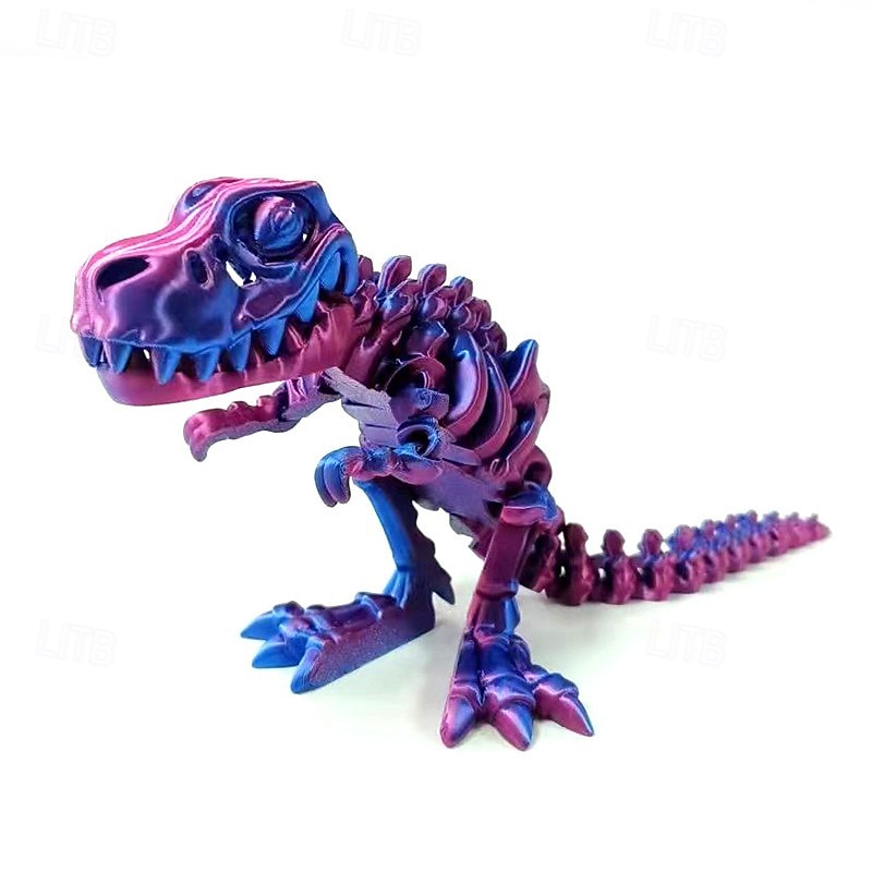 Dragon imprimat 3d cu oase articulate - figurina de dinozaur mobila, cadou perfect sau decor de birou pentru adulti 2025 - $17.49 –P2