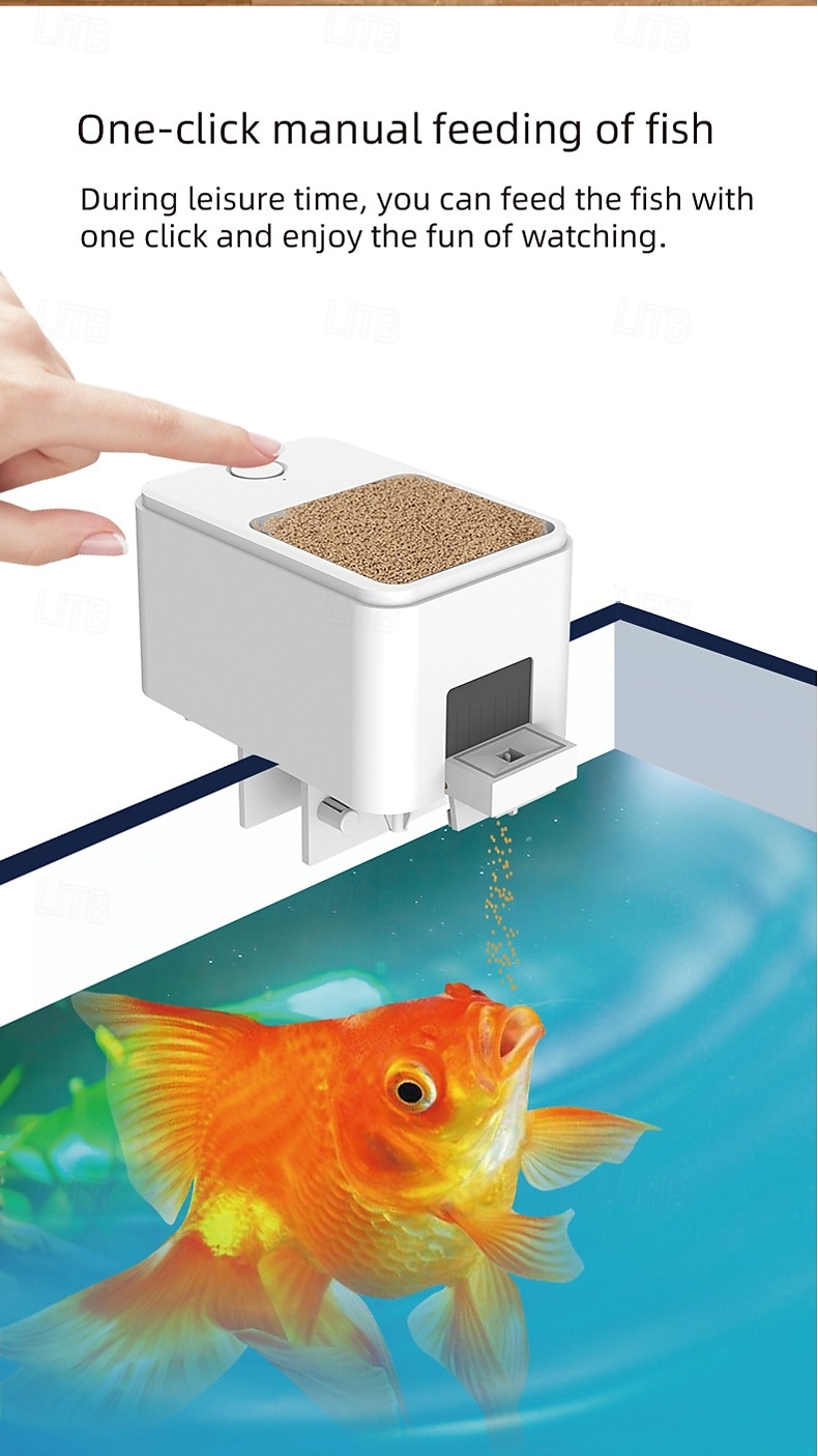 WiFi Remote Automatic Feeding Intelligent Timing Automatic Feeder Aquarium Goldfish Feeder 2025 - $37.99 –P2