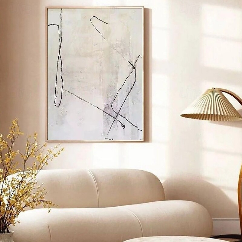 Large handmade  Milimalist Abstract Painting Handmade Black Gray Minimalist Painting On Canvas hand painted Textured Painting Abstract Art painting black Gray abstract art painting 2025 - $125.99 –P6