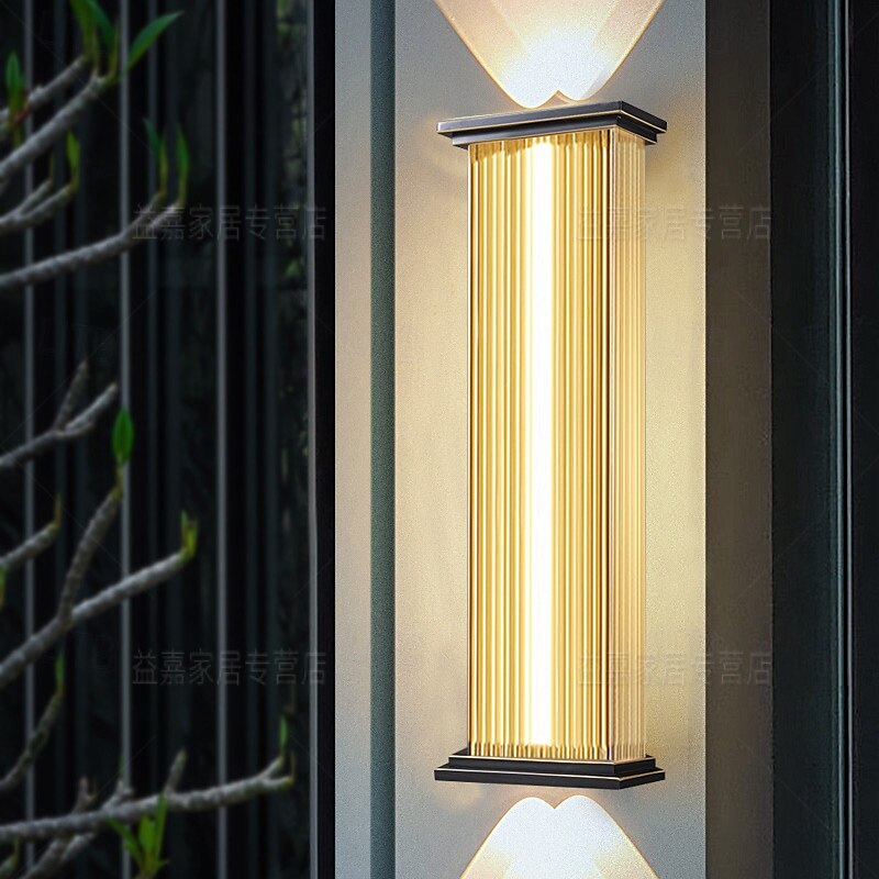lampada da parete per esterni 50/70cm moderna e semplice da esterno impermeabile in acciaio inox acrilico 1 pz lampada da parete a sospensione a led, adatta per comunità, ville, cortili, hotel, del 2025 a $199.99 –P1