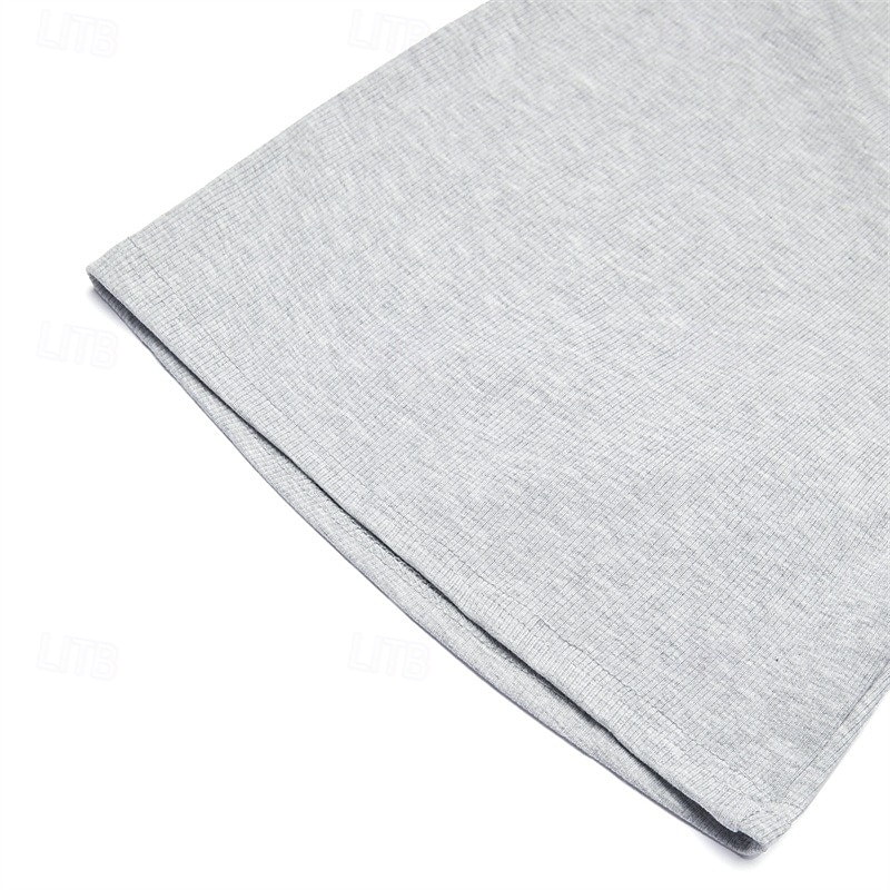 Men's Sweat Shorts Shorts Bermuda shorts Drawstring Elastic Waist Plain Comfort Sports Short Yoga Daily Gym Athleisure White Khaki Micro-elastic 2025 - $17.99 –P3