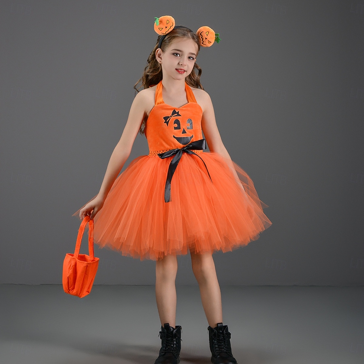 Zucca Halloween Costume Tutu Travestirsi Bambini Ragazze Giornata universale dell'infanzia Mascherata Feste Costumi di Halloween facili Vestirsi del 2025 a $28.99 –P18