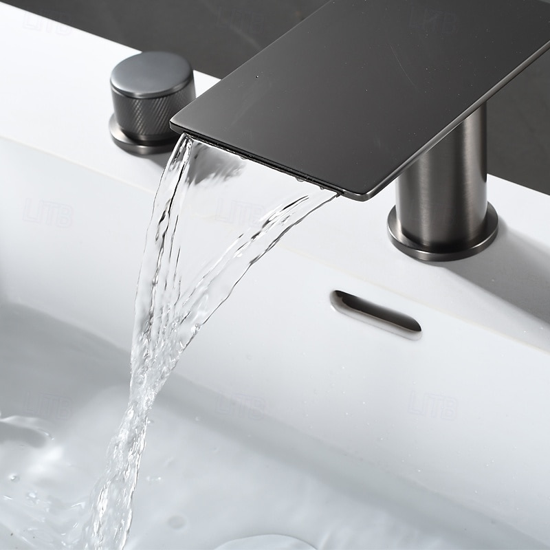 Vaskekran for baderom - Foss galvanisert Montere Utsiden Enkelt håndtak tre hullBath Taps 2025 - $178.99 –P1