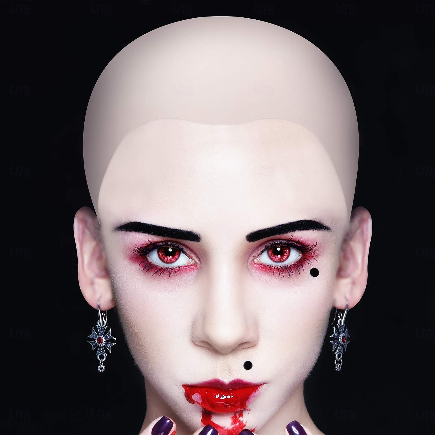 předvečer Všech svatých Plešaté čepice Make-up plešatá hlava Legrační kostým Dětské Dospělé Pánské Dámské Chlapecké předvečer Všech svatých Karneval Jednoduché Halloweenské kostýmy Oblékněte se 2025 - $18.49 –P6