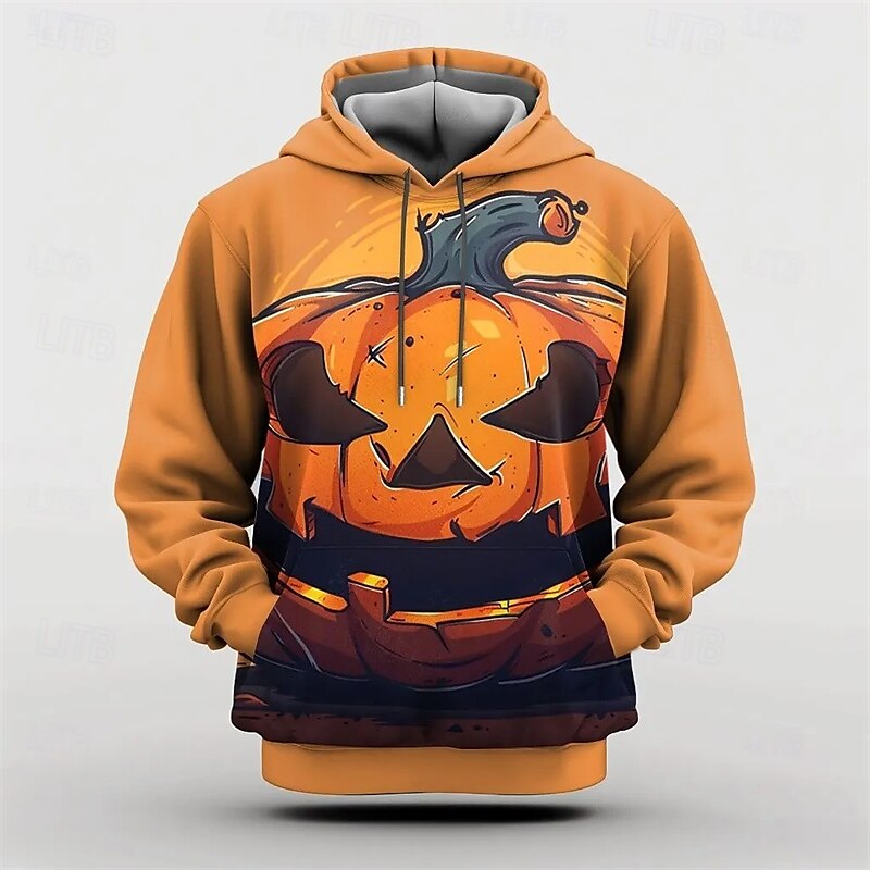 předvečer Všech svatých Dýně Kapuce Pullover Anime 3D Přední kapsa Grafika Pro Pro páry Pánské Dámské Dospělé předvečer Všech svatých Karneval Plesová maškaráda 3D tisk Párty Běžné / Denní 2025 - $29.99 –P3