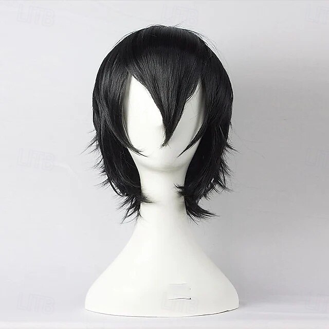 parrucche sintetiche corte anime lisce con frangia, parrucca cosplay per feste in costume anime resistente alle alte temperature per uomini e donne del 2025 a $12.99 –P15