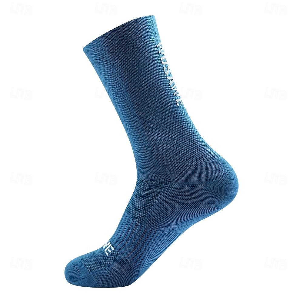 Calcetines deportivos reflectantes para ciclismo Wosawe, calcetines deportivos de ciclismo de carretera hasta la mitad de la pantorrilla, modelos para hombres y mujeres, calcetines de ciclismo de ocio 2025 - $15.49 –P10