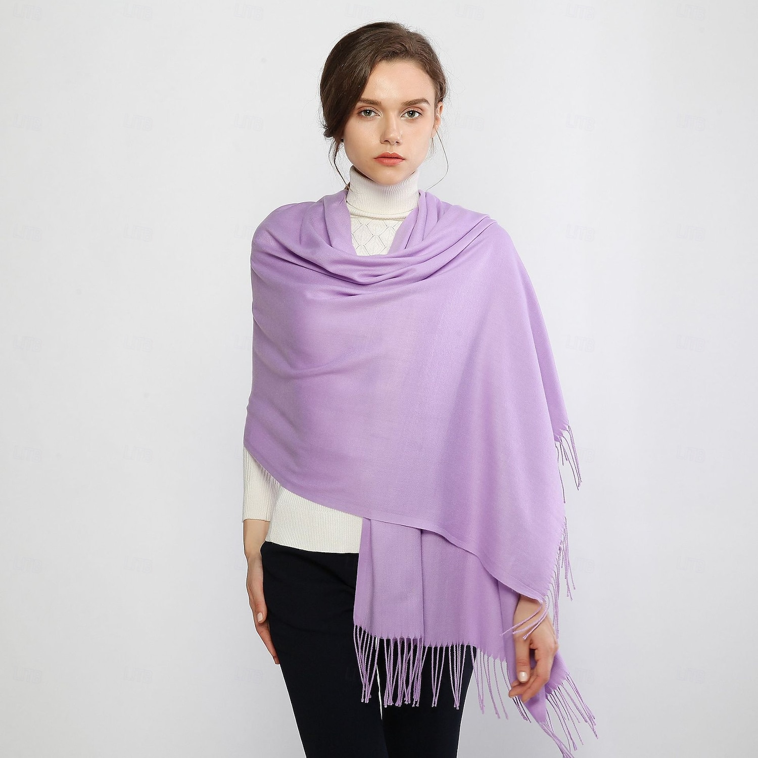 kvinners skjerf pashmina sjal og omslag til kveldskjole brudepike bryllup brude vinter varme lange store skjerf 2025 - $24.99 –P19