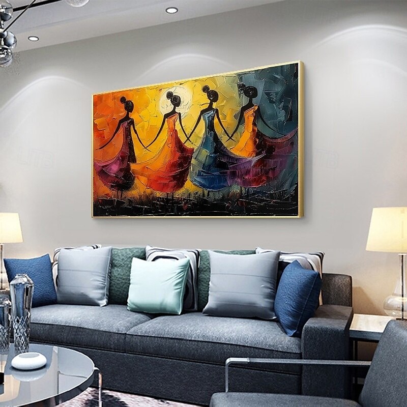 balletdansers olieverfschilderij handgeschilderd canvas kunst sierlijke metgezellen abstract schilderij van twee vrienden moderne inrichting handgemaakte minimalistische kunstwerk olieverfschilderij 2025 - $75.99 –P15
