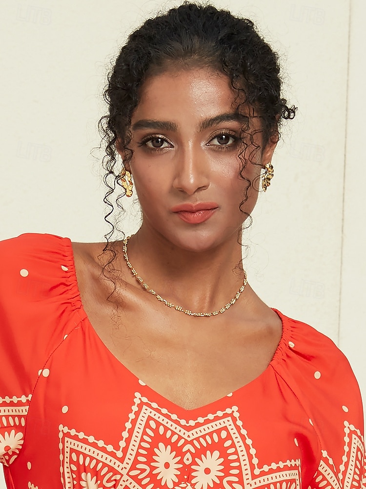 collier ras du cou en cuivre plaqué or avec fleur - chaîne réglable délicate pour femme de 2025 ? $14.99 –P1