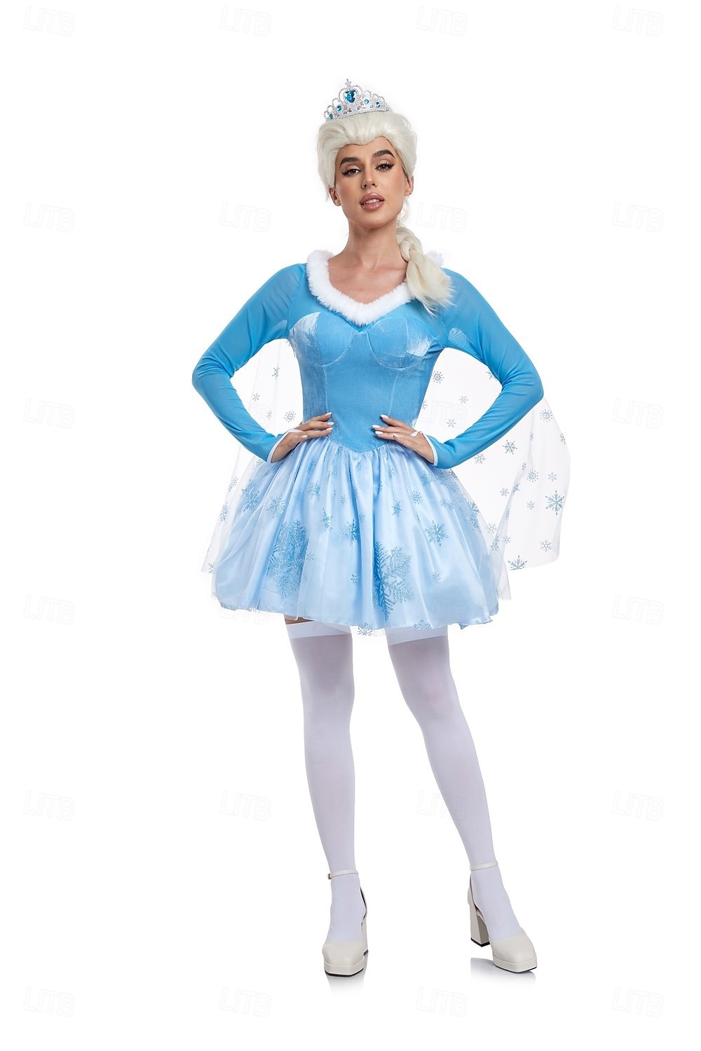 Frozen Satu Prinsessa Elsa Mekot Asu Seksikäs puku Pukeutua Elokuva-cosplay for Naisten Aikuiset Naamiaiset Tyttöjen polttarit 2025 - $48.99 –P6