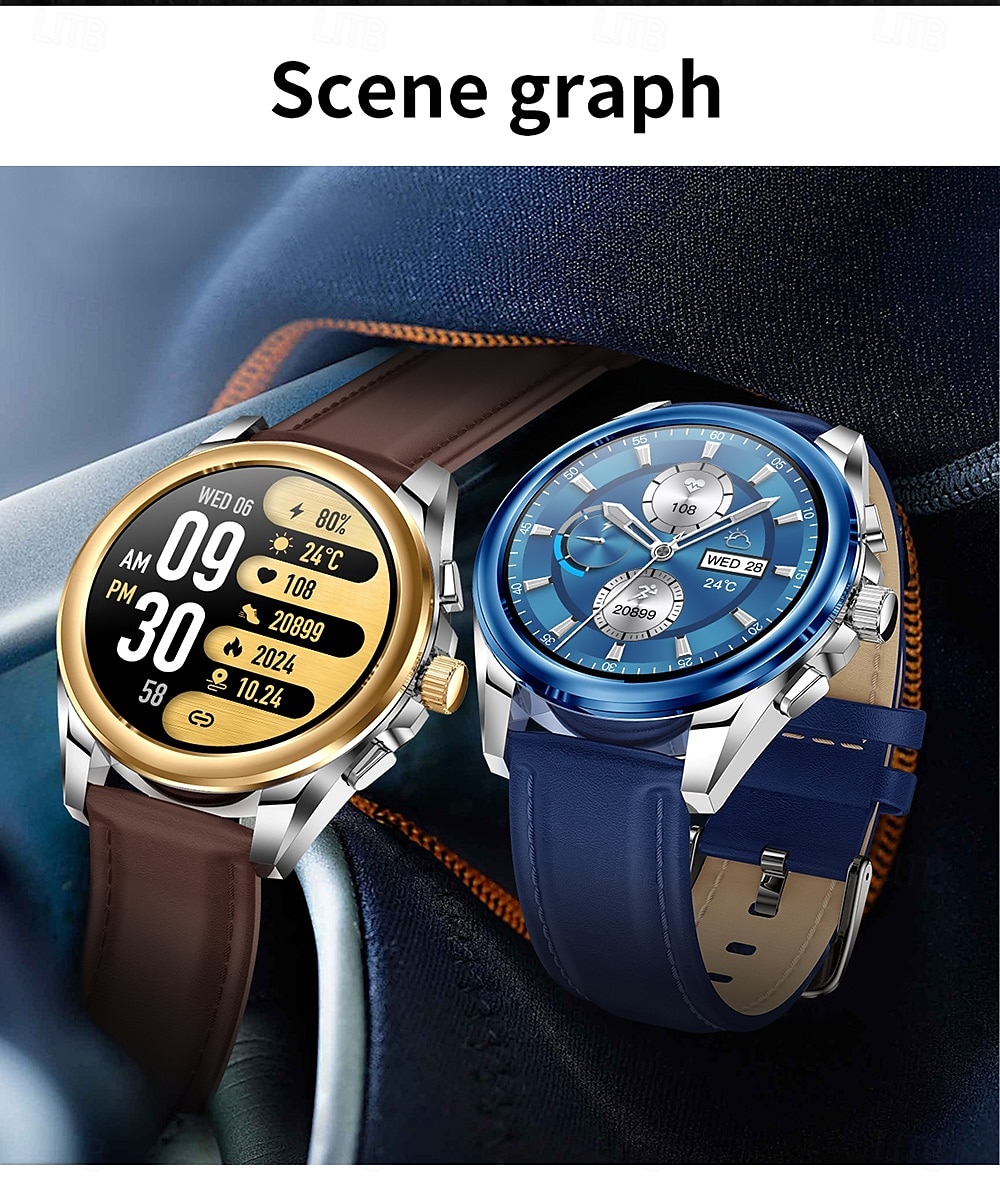 iMosi KC83 Smart Watch 1.43 inch Smartwatch Fitness Running Watch Bluetooth Pedometer Call Reminder Activity Tracker Compatible with Android iOS Women Men Hands-Free Calls Waterproof Media Control IP 2025 - $68.99 –P18