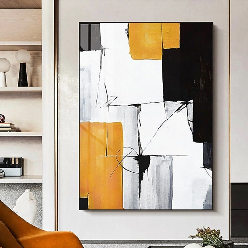 handgemaltes großes pastoses Wandkunst-Textur-Ölgemälde auf Leinwand mit Spachtel - handgemachtes strukturiertes abstraktes Gemälde mit Spachtel - modernes Wandkunst-Gemälde fürs Wohnzimmer 2025 - $108.99 –P4