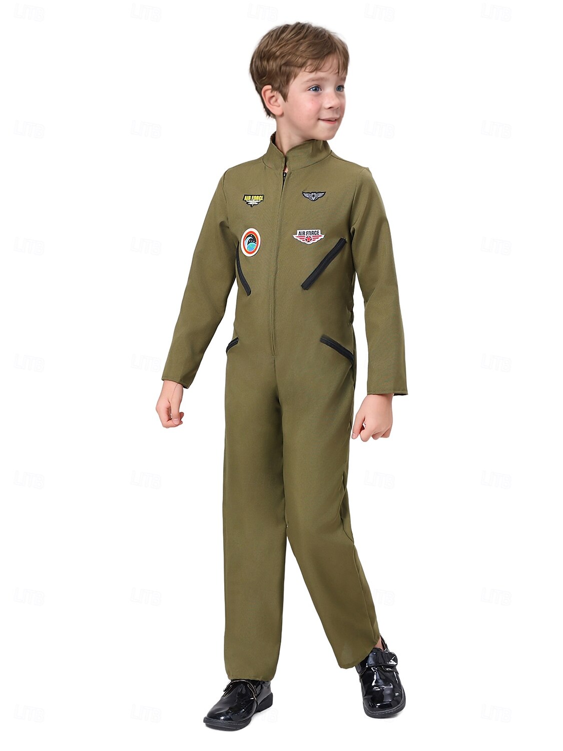 Pilot Faschingskostüme Kostüm Jumpsuit Kinder Jungen Cosplay Leistung Maskerade Einfaches Karnevalskostüm 2025 - $36.99 –P3