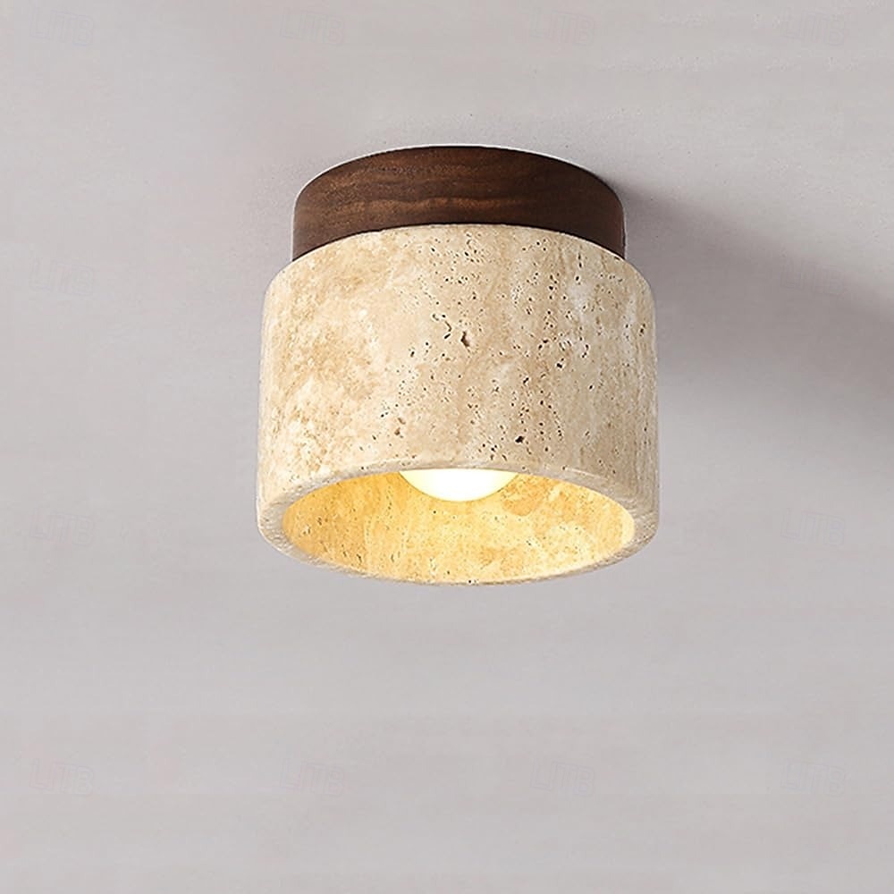LED Ceiling Lights Warm White 1-Light Japanese Wabi Sabi Hotel Lobby Corridor Close to Ceiling Lighting Creative Restaurant Room Balcony Ceiling Lamp Fixtures 100-265V 2025 - $53.99 –P1