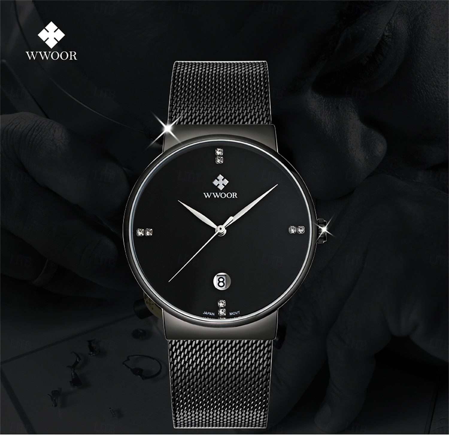 Top Brand Luxury Square Man Watch Date Waterproof Men Wristwatch High Quality Stainless Steel Men's Quartz Watches 2026 - $38.99 –P1
