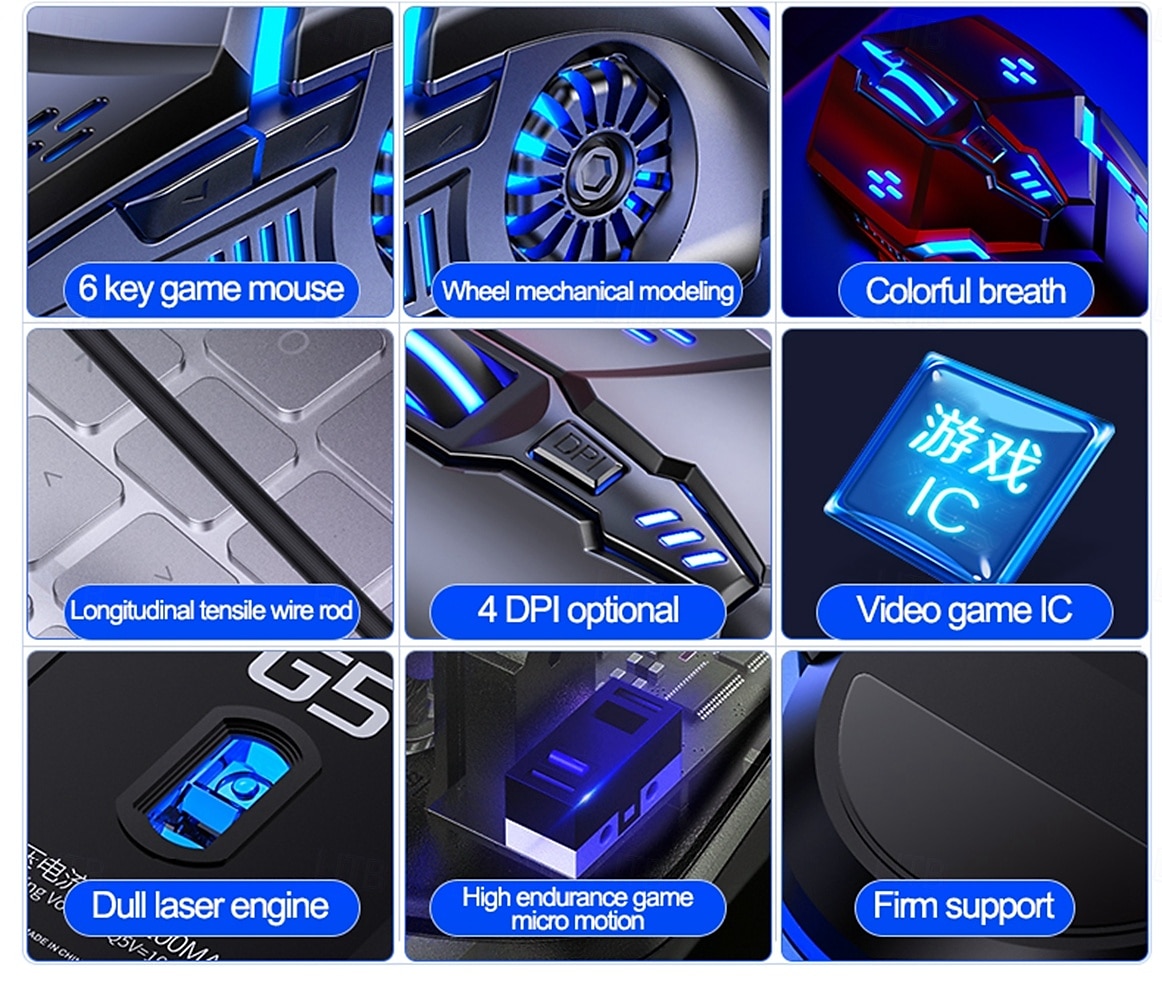 Gaming Mouse Professional Wired 6 Button 3200DPI LED Optical USB Computer Mouse Game Mice for PC Laptop Gamer 2025 - $20.99 –P2