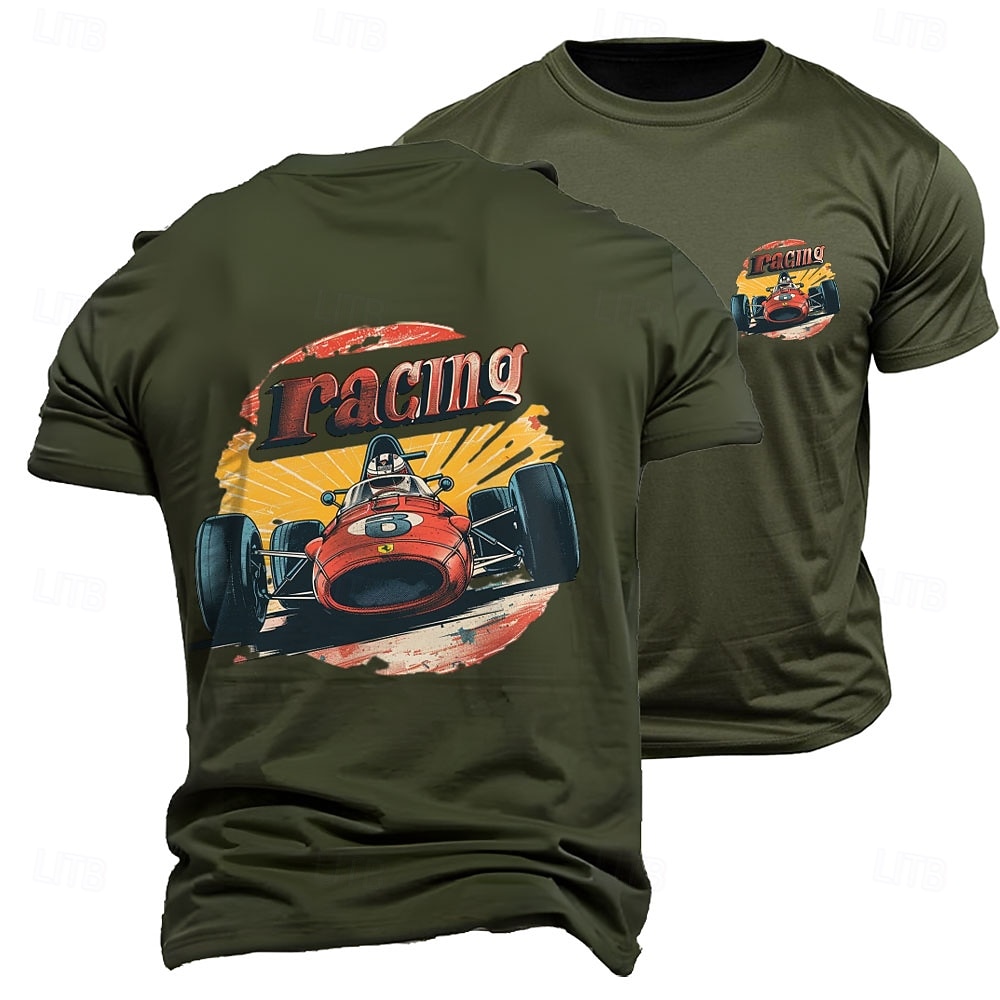 Herren Vintage Rennwagen Grafik T-Shirt 2026 - $17.49 –P6